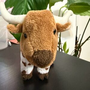 ZEB the LONGHORN STEER by Douglas Cuddle 7" stuffed plush COW